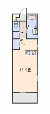 鹿児島市南郡元町のマンションの間取り