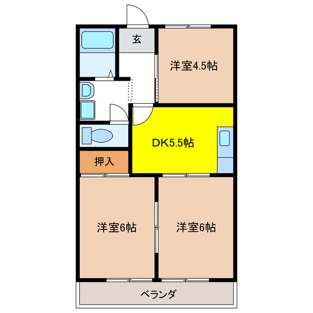 アルデアＭの間取り