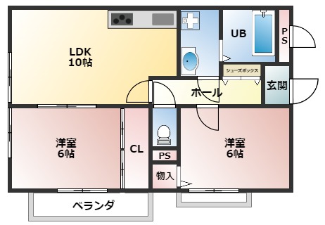 フュテュール尼崎の間取り