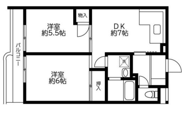 メゾンド城所の間取り