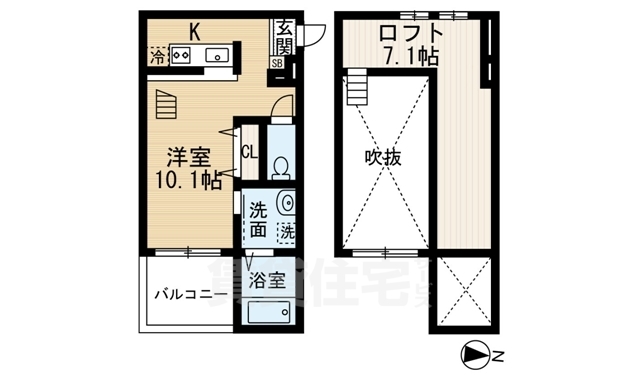 名古屋市南区戸部下のアパートの間取り