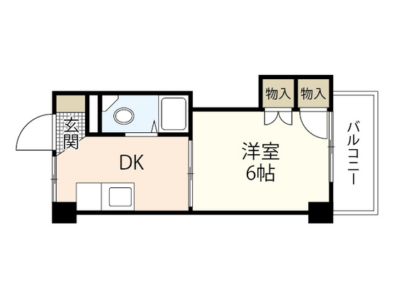 広島市南区旭のマンションの間取り