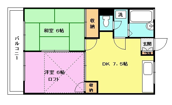 クランベリーコーポの間取り