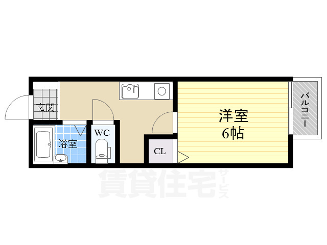 相楽郡精華町大字祝園のアパートの間取り