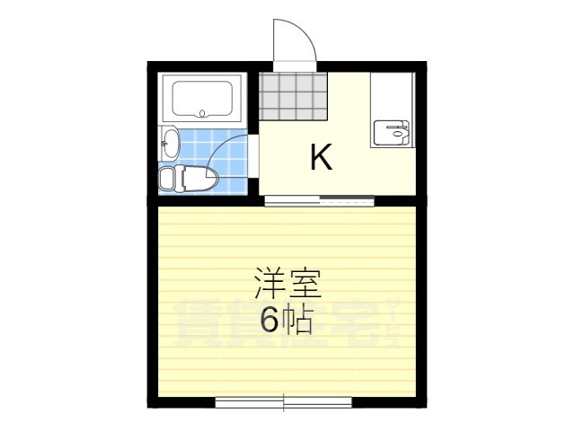 京都市伏見区京町６丁目のマンションの間取り