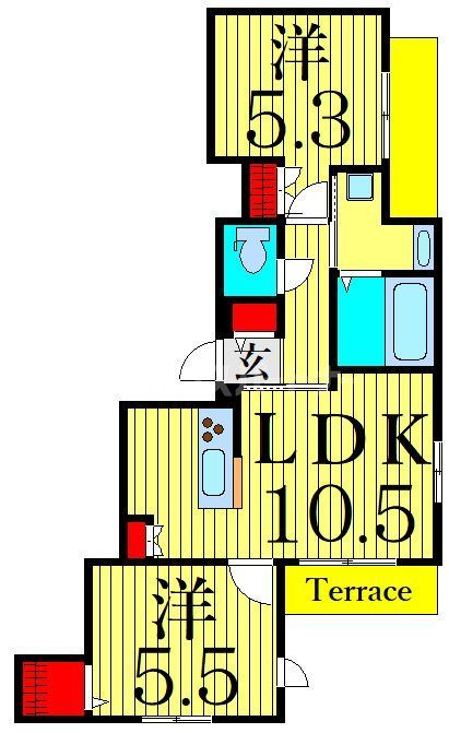 葛飾区青戸のマンションの間取り