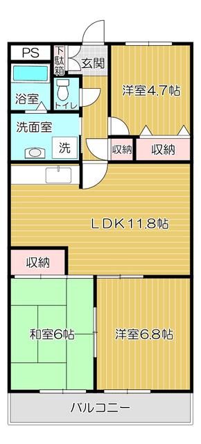 アスティーロイヤルの間取り