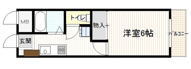 広島市安佐南区西原のマンションの間取り