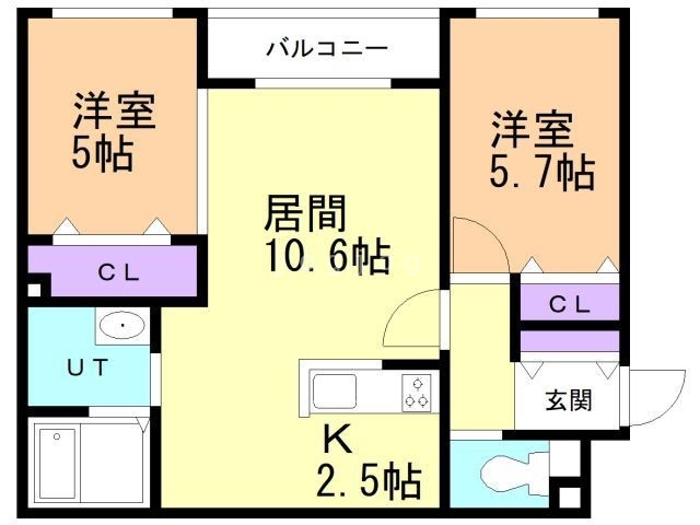 仮）水車町７丁目ＭＳ　B棟の間取り