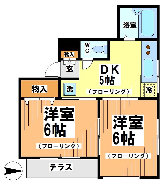 杉並区下高井戸のマンションの間取り