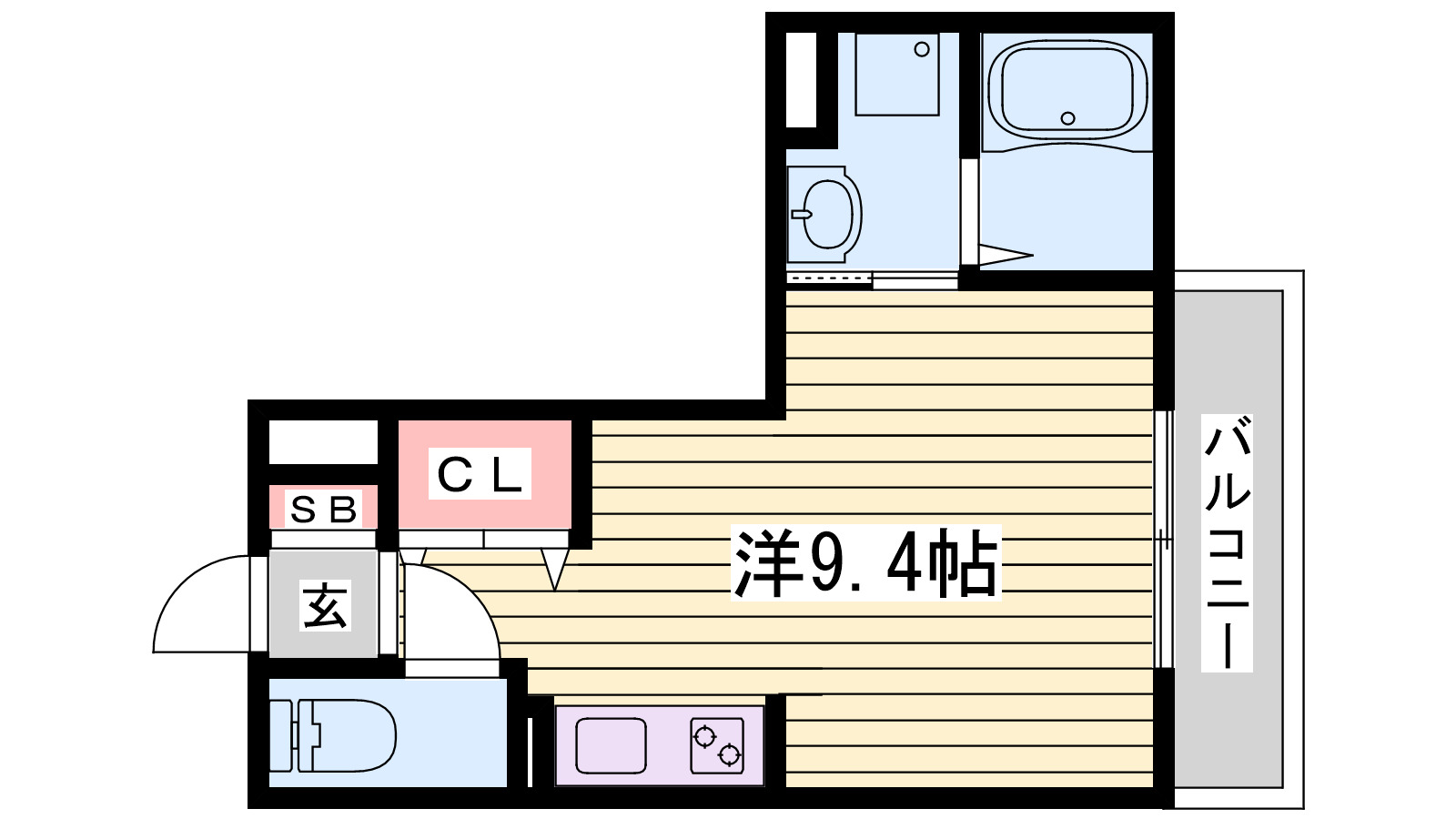 フルール恵比須の間取り