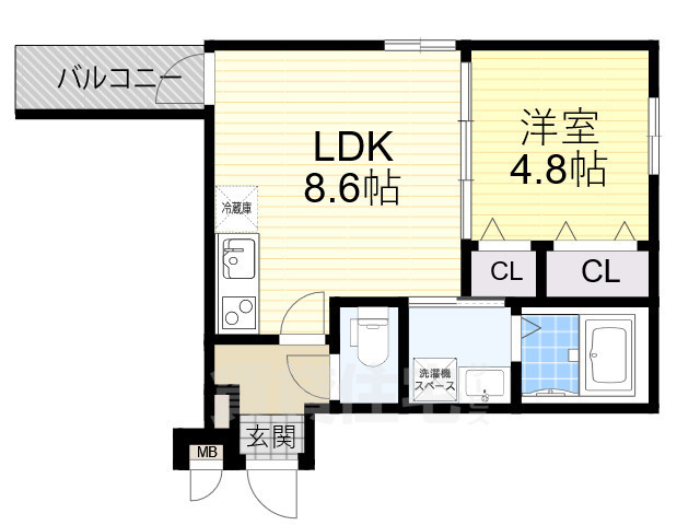 ParkFrontじろよんの間取り