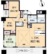 ワコーレウォータービュー垂水の間取り