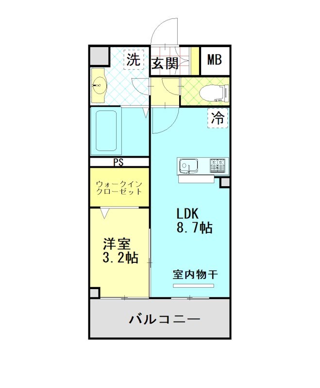 【コンフォールパピヨンの間取り】