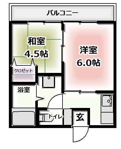 ハッピーハイツIの間取り