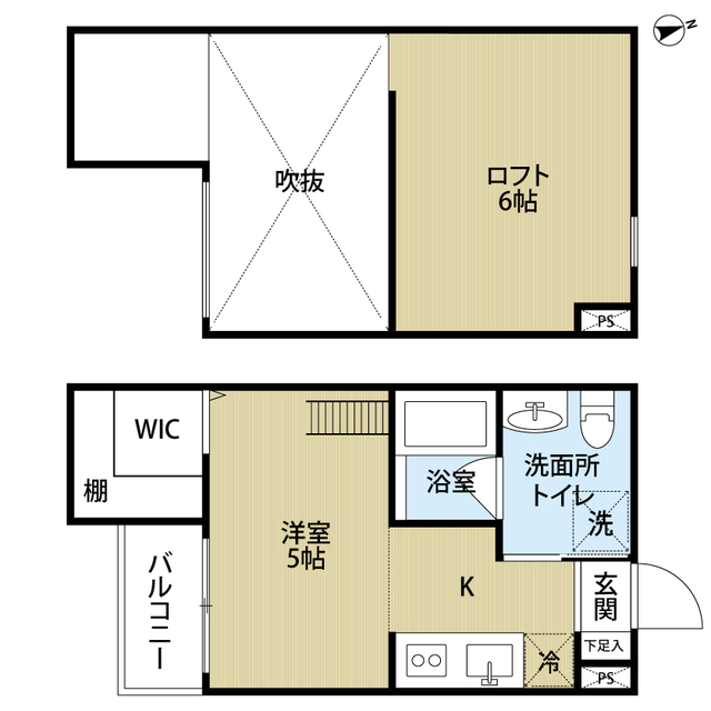 エスタブレ香ヶ丘の間取り