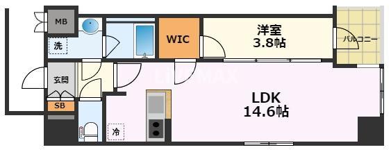 名古屋市中区平和のマンションの間取り