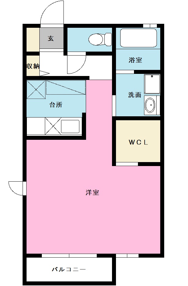 パルモSの間取り