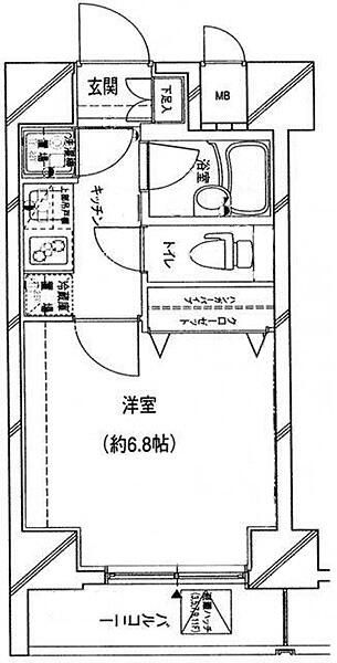 新宿区信濃町のマンションの間取り