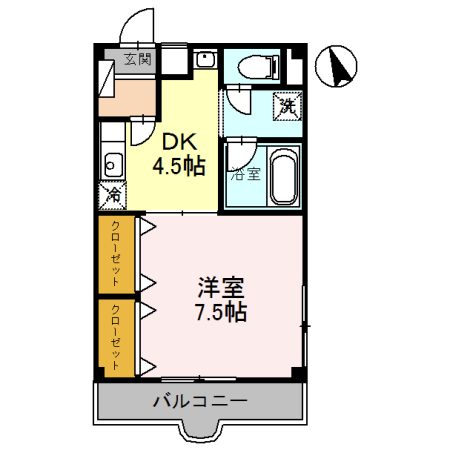 燦コーポ　Cの間取り