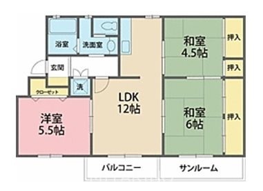 ソレイユ乾徳の間取り