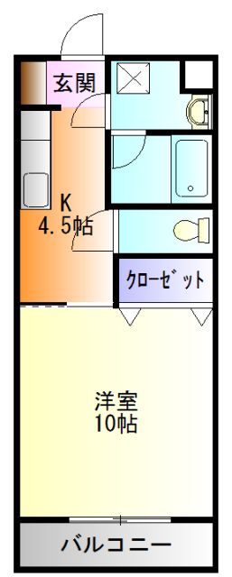 袋井市愛野東のマンションの間取り