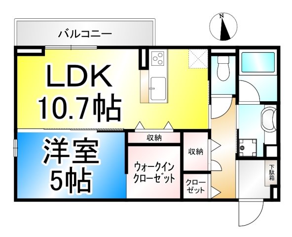 ハニーサックル（Honey Suckle）の間取り