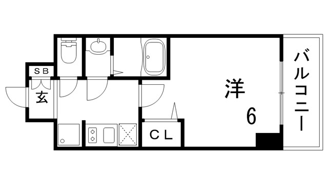 プレサンス神戸元町ベルシオンの間取り