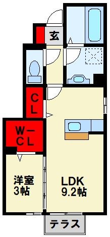 トレス中間弐番館の間取り