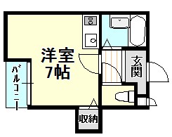 フォンターナ大宮の間取り