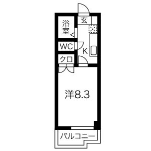 クマノハイツの間取り