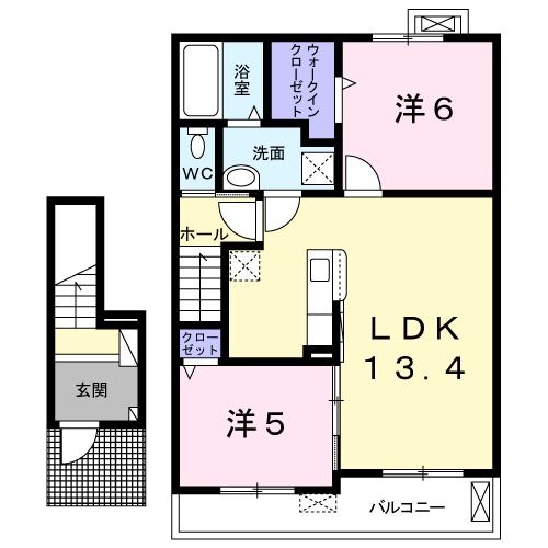 ペルル東浜IIの間取り