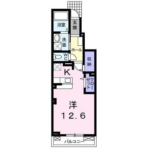 アーデント　ブルＩの間取り