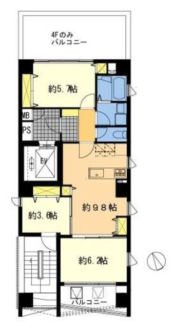 相模原市中央区相模原のマンションの間取り