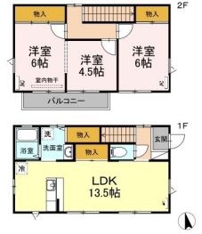 岡山県倉敷市片島町（一戸建）の賃貸物件の間取り
