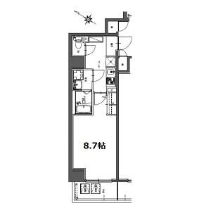 S-RESIDENCE神宮西駅前ascentの間取り
