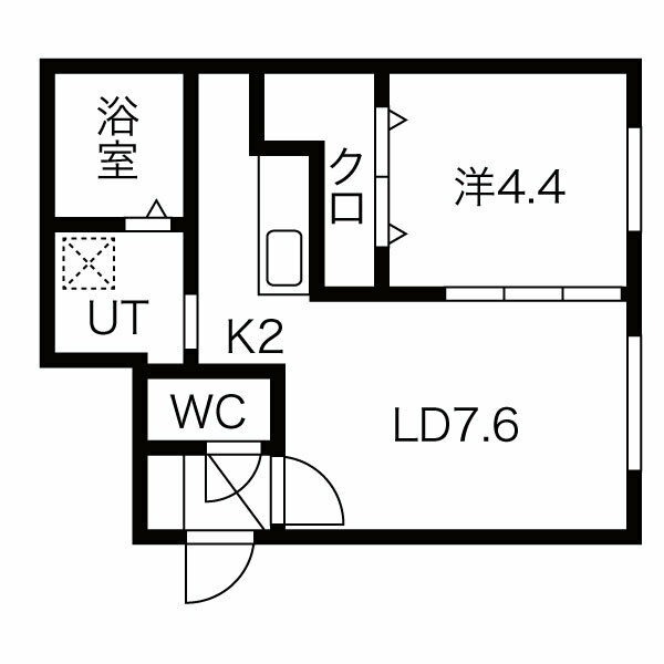 SMILE ARK・M(スマイルアークエム)の間取り