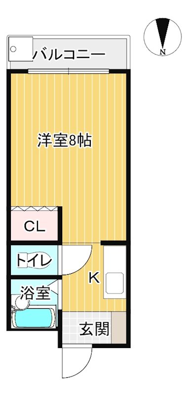 クリーンハイツ弓立IIの間取り