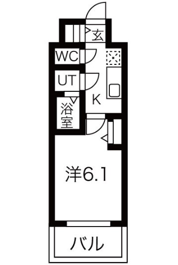 メイクスWアート今池IIIの間取り