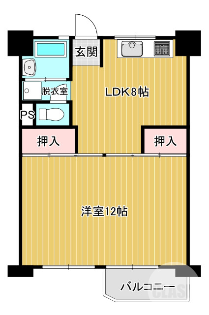 堺市南区桃山台のマンションの間取り