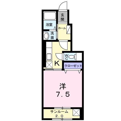 Ｋ－ＳＱＵＡＲＥの間取り