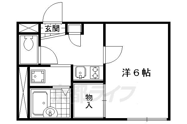 レオパレスバンブー雅の間取り