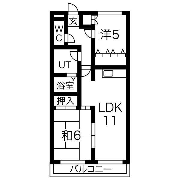 パレス水南の間取り