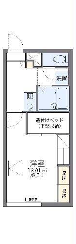 レオパレス西野４３の間取り