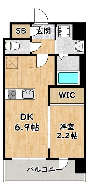 セレニテ十三ミラクの間取り