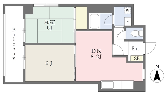 メゾンド下屋敷IIの間取り