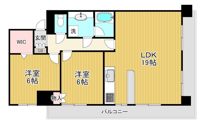 インテリジェントスクエア壱番館の間取り