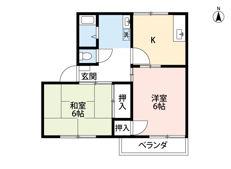 ハトヤグリーンハイツの間取り