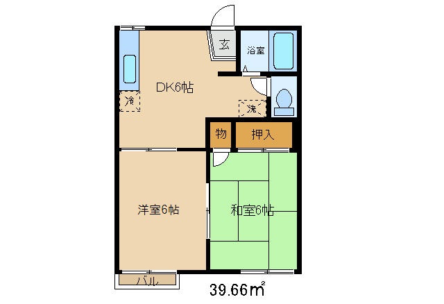 ハイツサンフラワーの間取り