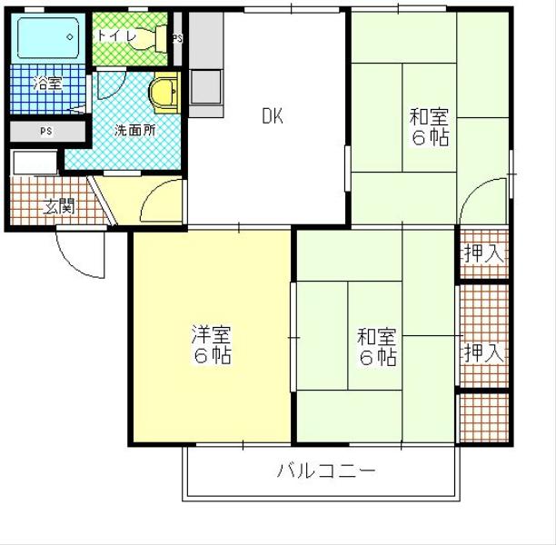 ひたちなか市大字東石川のアパートの間取り